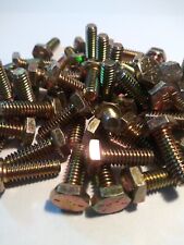 3/8-16 Hex Cap Screws / Tap Bolt, Zinc Yellow Grade 8 Alloy Steel Coarse Thread