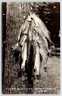 Spirit Lake Iowa~Like We Just About Caught~Fishing Is Good RPPC 1952 Postcard