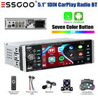 Single 1 Din Android/Carplay Car Stereo Radio Bluetooth Touch Screen Camera 5.1