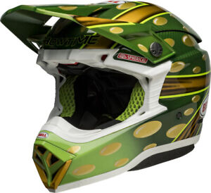 Helmet Bell Moto-10 Spherical Mcgrath Replica 22 Gloss Gold/Green