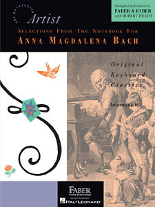 JS Bach Selections from Notebook Anna Magdalena Piano Sheet Music Faber Book