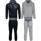 Mens Adidas SPO Tracksuit Full Zip Hoodie Joggers Set Fleece Lined Black or Grey