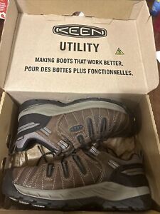 KEEN Utility Footwear Flint II Steel Toe Men's 9.5 EE Wide Work Boots NEW