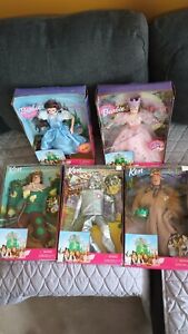 Vintage Wizard of Oz Complete Set of 5 - 1999 Barbie Ken Doll Collection NEW!!