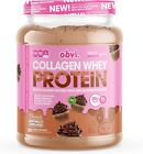 Obvi COLLAGEN Peptides Whey Protein Powder | Meal Replacement | Digestive Enzyme