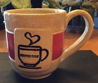 Hand Crafted Art Studio Pottery Coffee Mug Coffee Talk Artist Signed