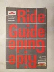 TTC Toronto Transit Commission Bus Route Map January 1987