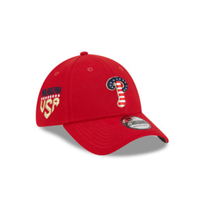 Philadelphia Phillies MLB New Era 2023 4th Of July 39THIRTY Flex Fit Hat ~ Red