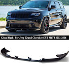 For Jeep Grand Cherokee SRT SRT8 12-16 Gloss Black Front Bumper Lip Splitter Kit