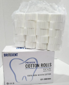 1000 pcs Dental Gauze Cotton Rolls 1-1/2