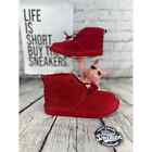 UGG Neumel Boots Womens Size 7.5 | Kids SZ 6 Red Plush Suede Leather Wool Ankle