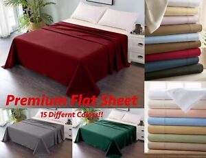 Superb Bed FlatSheet - Breathable, Extra Soft & Wrinkle Free *Top Sheet Only*