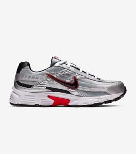 Nike INITIATOR Men's Metallic Silver White Red 394055-001 Athletic Sneakers Shoe