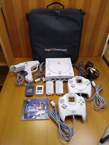 Sega Dreamcast HKT-3020 Console Bundle w/Controllers, Memory, Game, Case! TESTED