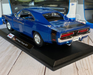 1969 DODGE CHARGER R/T BLUE 1:18 MAISTO SPECIAL EDITION NEW IN BOX COLLECTIBLE