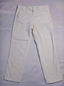 Nili Lotan White Zipper Fly Cotton Pants Trousers Size 4