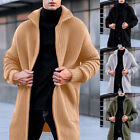 Men Sweater Jumper Cardigan Coat Jacket Winter Warm Casual Overcoat Long Sleeve