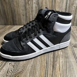 Adidas Top Ten Hi Shoes Men’s 10.5 US Black White Grey GX0742 Classic Sneaker