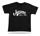 Printed T shirt tee awesome since 1950 happy birthday present gift idea original
