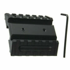 Tactical Offset Dual Side Rail 45 Degree Angle Mount 6 Slot for Weaver Picatinny