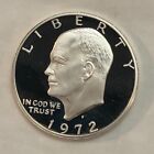 1972-S gem PROOF 40% SILVER Eisenhower dollar. Pf Ike $.  #@