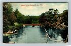 Sebago Lake Maine, SONGO RIVER, Scenic View Water, c1911 Vintage Postcard