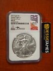 2021 SILVER EAGLE NGC MS70 JOHN MERCANTI SIGNED FIRST DAY OF ISSUE FDI TYPE 1