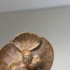 Netsuke wood carving Shiitake mushroom Japanese Antique Inro Ojime 2.1 inch