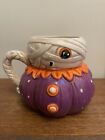 Johanna Parker Halloween Mummy Mug Purple Pumpkin