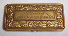 Antique Brass Gillette Shaving Kit Early 1900s  Edgar T Ward Sons Co.  Decorated