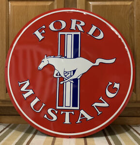 Ford Mustang Metal Sign Garage Wall Decor Gas Oil Tools Parts Bar Vintage Style
