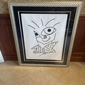 ROMERO BRITTO B.  L.A. GUY, SIGNED and Framed
