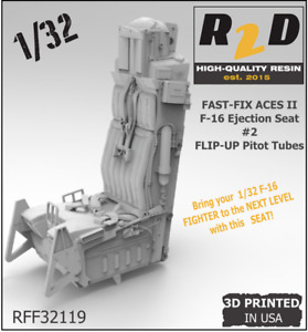 FAST-FIX 1/32 ACESII F-16 Resin Ejection Seat Ver #2 Flip-Up Pitot RFF32119