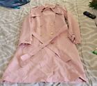 Michael Kors Women’s Hooded Belted Trench Coat Blush Pink Size Extra Small