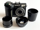 Olympus SP-350 8MP Digital Camera w/Telephoto & Macro Lens- All packaging + bags