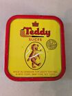 Teddy Slices Vintage Hard To Find Pipe Tobacco Tin Denmark Yellow Red 