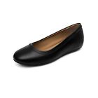 Women Arch Support Ballet Flats Low Wedge Round Toe Slip On Flat Shoes