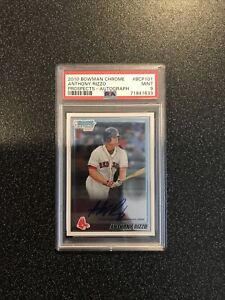 ANTHONY RIZZO 2010 1ST Bowman Chrome PROSPECTS AUTO #BCP101 PSA 9 RED SOX