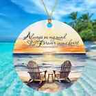 Always On My Mind Forever In My Heart Beach Pendant Acrylic Hanging Ornament