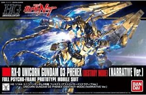 SEE DESC. - Bandai Hobby HGUC 1/144 #213 Unicorn Gundam 03 Phenex Destroy Mode