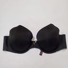 Victoria's Secret Women Bra 36C Black Lined Perfect Coverage Adjustable Straps