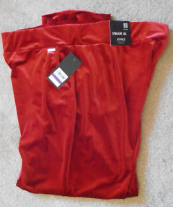 Jones New York Women's Fire Red XXL Straight Leg Knit Set NWT Polyester/Elastane