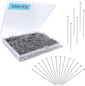 2000PCS Straight Pins for Crafts, Sewing Pins for Fabric Dressmaker Pins, Long 1