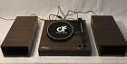 LP&No.1 Vinyl Record Player with External Speakers, 3-speed Belt-Drive Turntable