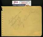 Betty Grable JSA Coa Signed Album Page Autograph