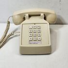 Vintage Comdial Beige Single Line Corded Phone House Telephone Push Button Retro