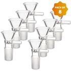 ( Pack of 8 ) 18mm Male Glass Bowl For Water Tobacco Pipe Bong Replacement Head