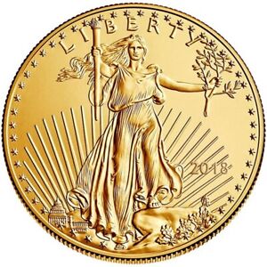 PURE GOLD, 1/10 Troy Ounce 2020 GOLD $5 AM Eagle, Gold Bullion Collector's Coin
