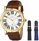 Invicta Specialty Silver Dial Brown Leather Men's Watch 13971