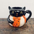 Johanna Parker Vintage Inspired Pumpkin Peeps Halloween Bat Cat Mug
